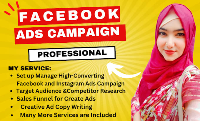 Gig Preview - Do the best facebook ads campaign to grow your business