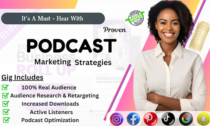 Gig Preview - Do podcast promotion, increase organic traffic to grow audience