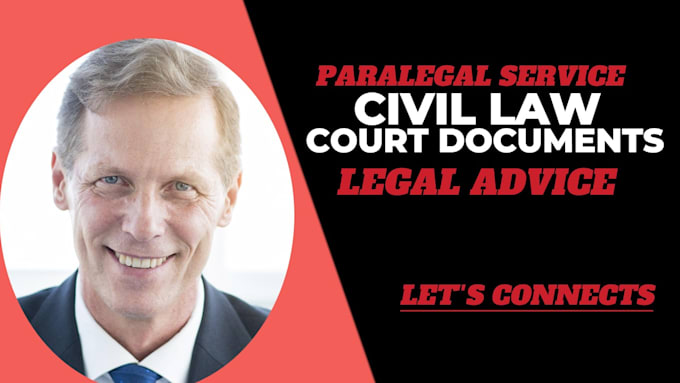 Gig Preview - Be your lawyer and paralegal in family and civil cases