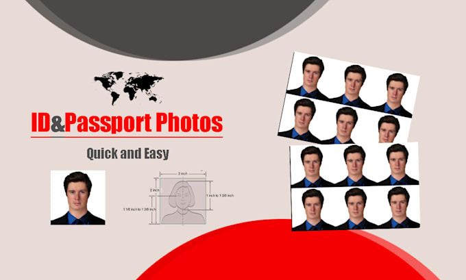 Gig Preview - Make id and passport photos quickly and professionally