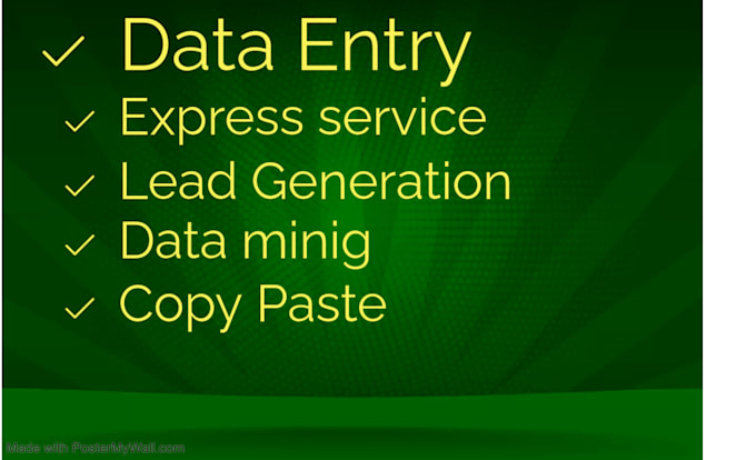 Gig Preview - Do express data entry b2b lead generation copy paste