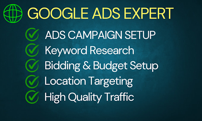 Gig Preview - Setup and manage google ads adwords ppc campaign