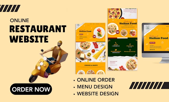 Gig Preview - Create catering service business website and food system website