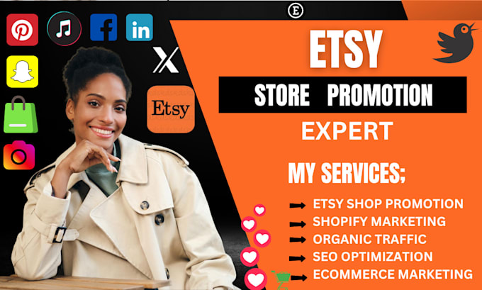 Gig Preview - Boost etsy promotion and marketing etsy traffic etsy promotion and marketing