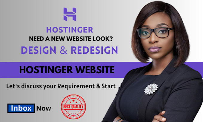 Gig Preview - Design hostinger website hostinger website design hostinger website redesign