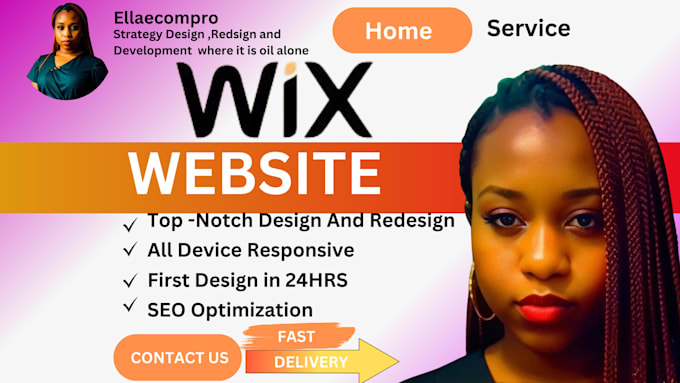 Gig Preview - Do professional wix  website design design wix website development