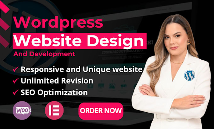 Gig Preview - Create a professional, custom and responsive wordpress website design