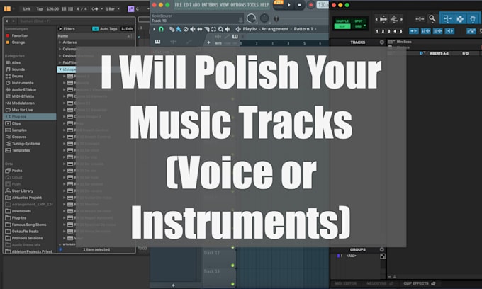 Gig Preview - Polish your music tracks   voice or instruments