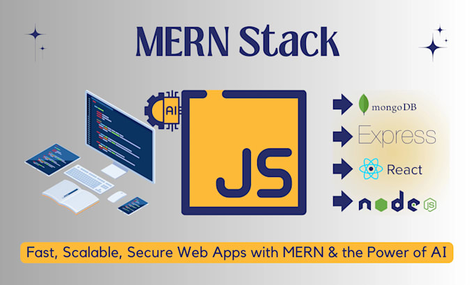 Gig Preview - Develop responsive web applications with mern and ai