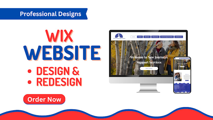 Gig Preview - Do professional wix website design, redesign and ecommerce store