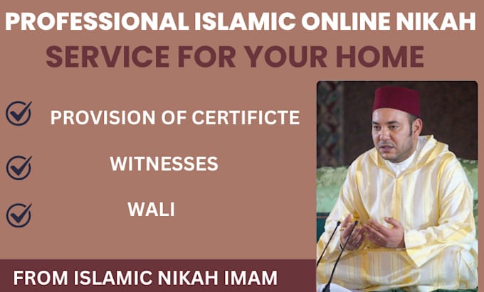 Bestseller - islamically do online nikah imam, provide witnesses, wali, and certificate