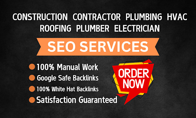 Gig Preview - Create backlinks for construction plumbing hvac electrician websites