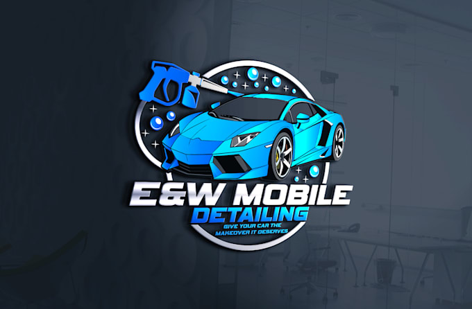 Gig Preview - Do automotive, racing, car wash, auto and mobile detailing logo