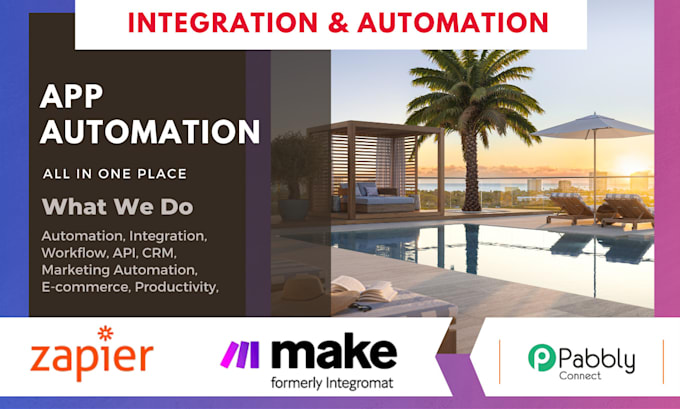 Gig Preview - Automate apps with zapier, make com, pabbly, CRM integration and automation