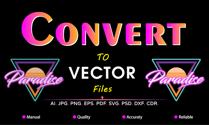 Gig Preview - Do logo tracing, convert to vector files