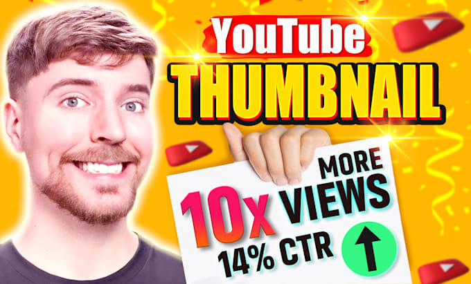 Gig Preview - Design attractive youtube thumbnail in 24hrs