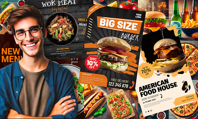 Gig Preview - Design flyers, posts and stories for food and bar business