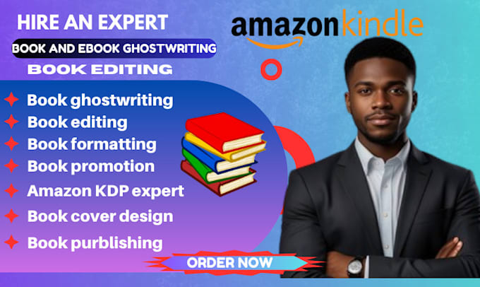 Gig Preview - Be your ebook ghostwriter, amazon kindle ebook writer, ebook writing