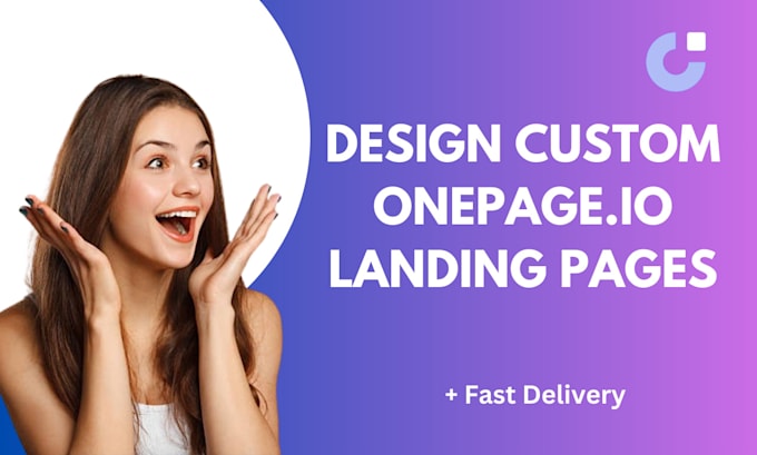 Gig Preview - Design onepage io landing page