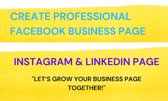 Bestseller - create and setup professional facebook, instagram and linkedin page