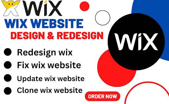 Gig Preview - Design redesign edit fix clone update wix blog website, wix studio website wix