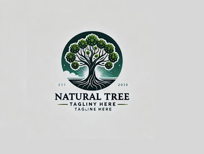 Gig Preview - Design a professional awesome natural tree logo design