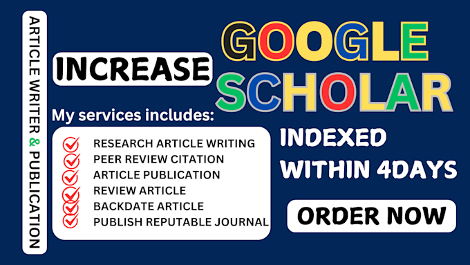 Bestseller - increase google scholar citations referencing research journal backdate citation