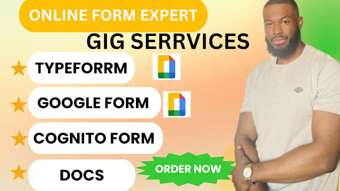 Bestseller - create online google form, typeform cognito form, gravity form and docs