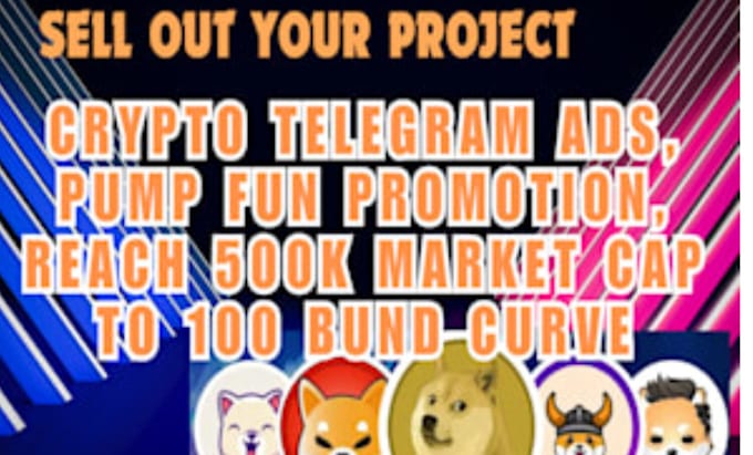 Gig Preview - Do crypto telegram promotion, solana memecoin, pump fun, cto to 100x token sales