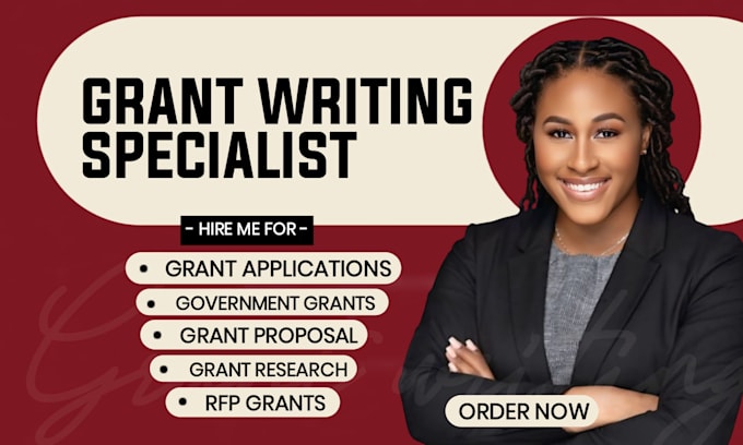 Gig Preview - Grant proposal writing, grant research, grant application, business plan, rfp