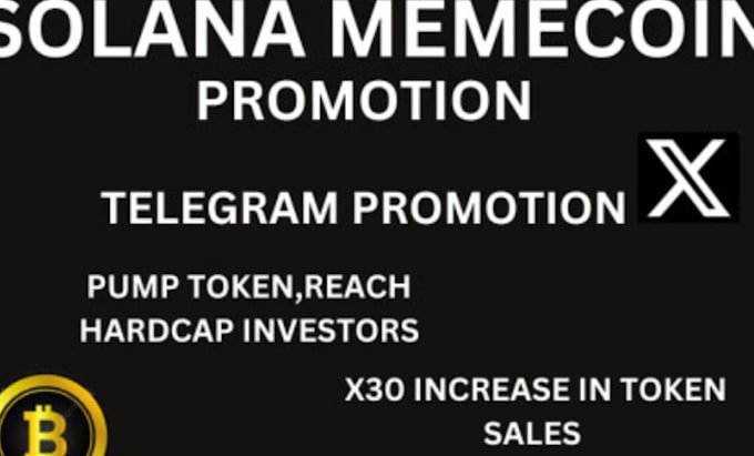 Gig Preview - Do crypto telegram pr0motion, pump fun promotion, cto token, token promotion