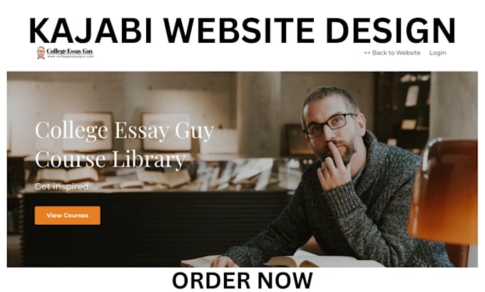 Gig Preview - Build kajabi website, design kajabi sales funnel landing page, online course