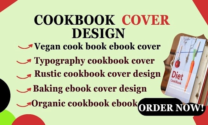 Gig Preview - Do vegan cookbook, typography cookbook, organic cookbook ebook, unique cookbook