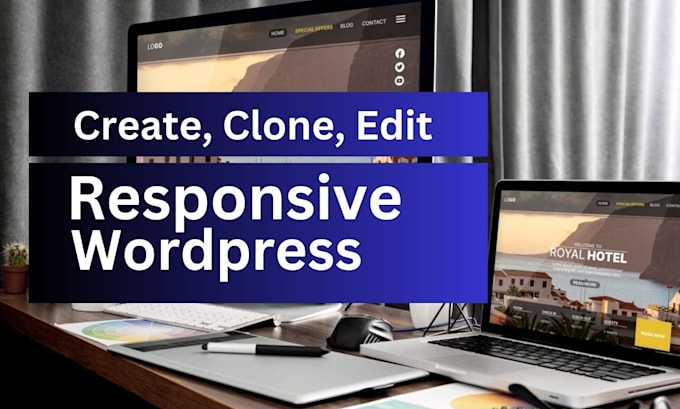 Gig Preview - Design, redesign, clone responsive wordpress website