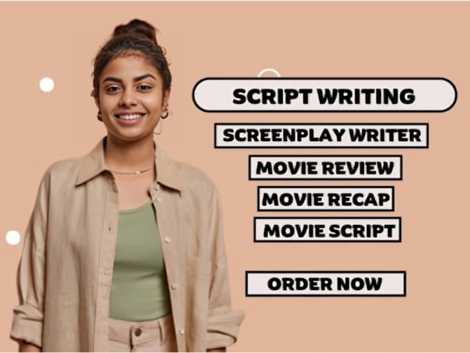 Gig Preview - Be your screenwriter, screenplay writer, or scriptwriter