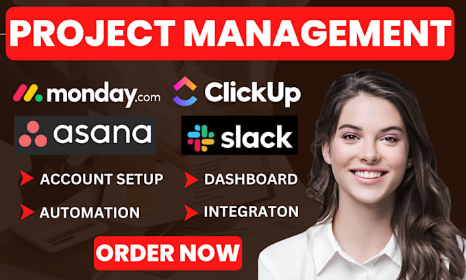 Gig Preview - Be your asana consultant setup clickup monday slack trello project management