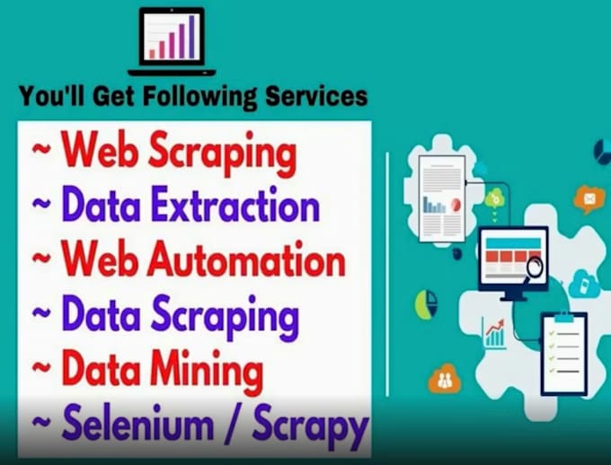 Gig Preview - Expert web scraping services to extract valuable data,email collection,PDF to ex