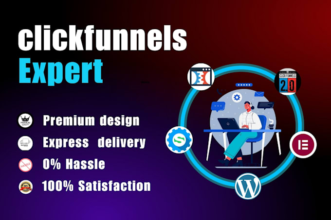 Gig Preview - Design duplicate migrate sales funnel landing page in clickfunnels