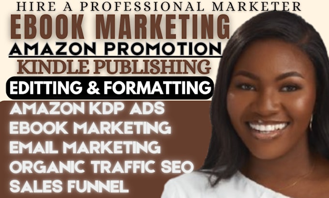 Gig Preview - Do book and ebook marketing amazon kdp promotion ads ebook formatting