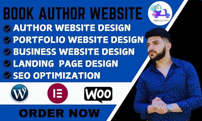 Gig Preview - Design book author design wix business website ebook website book author website