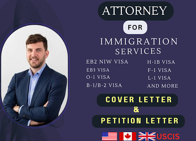 Gig Preview - Draft eb2 niw,eb1,h1b,l1,b1 and 01 visa petition,cover letters and immigration