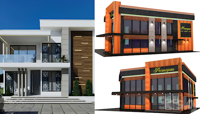 Gig Preview - Do 3d rendering interior exterior home commercial modelling revit sketchup