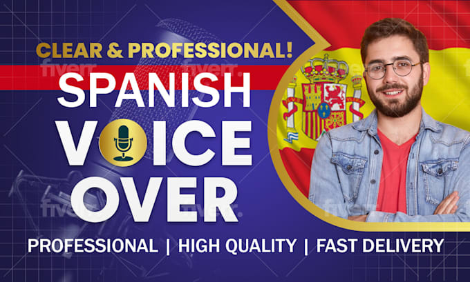 Gig Preview - Professional spanish male voice over