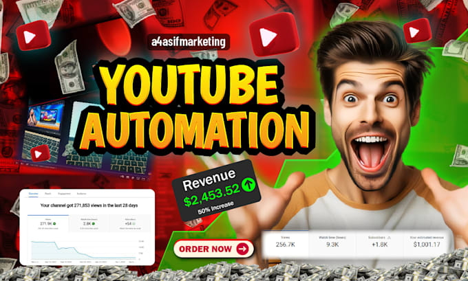 Bestseller - do youtube automation with high quality faceless videos and  top 10 videos