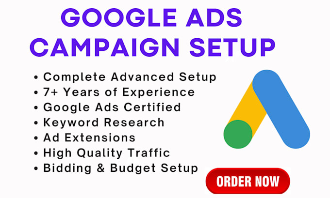 Gig Preview - Create, setup and manage google ads adwords ppc campaigns