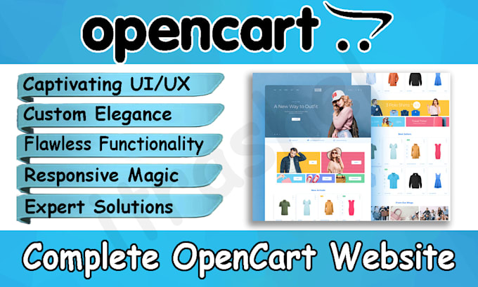 Gig Preview - Create and develop your opencart website