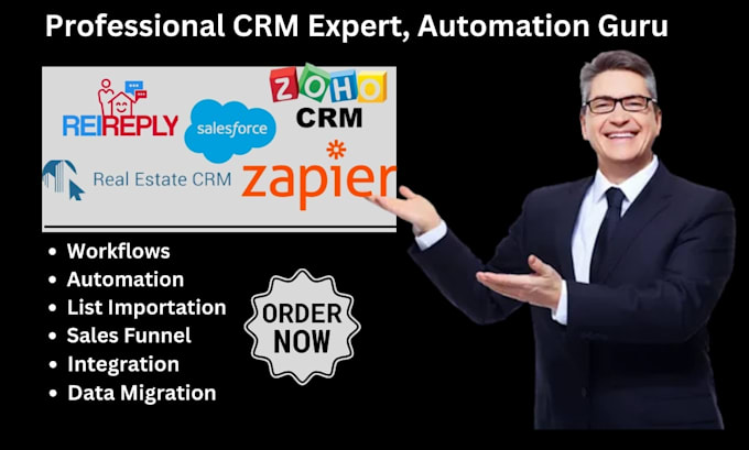 Gig Preview - Setup real estate crm idx zapier zaps integration rei reply kvcore integration