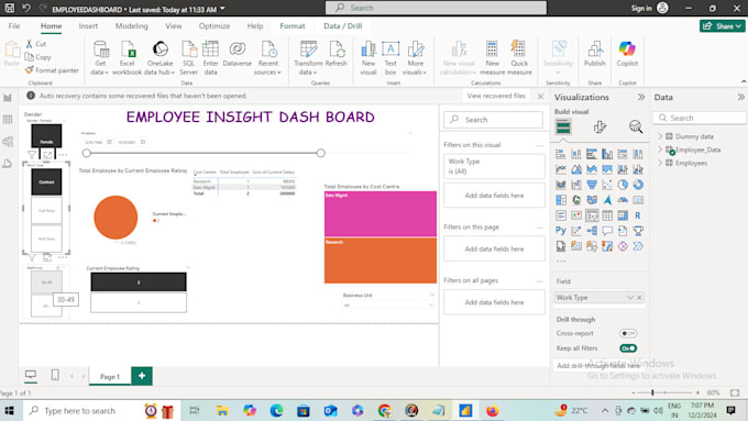 Gig Preview - Design and build interactive power bi dashboards