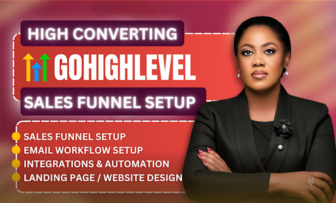 Gig Preview - Gohighlevel sales funnel, gohighlevel landing page, gohighlevel website