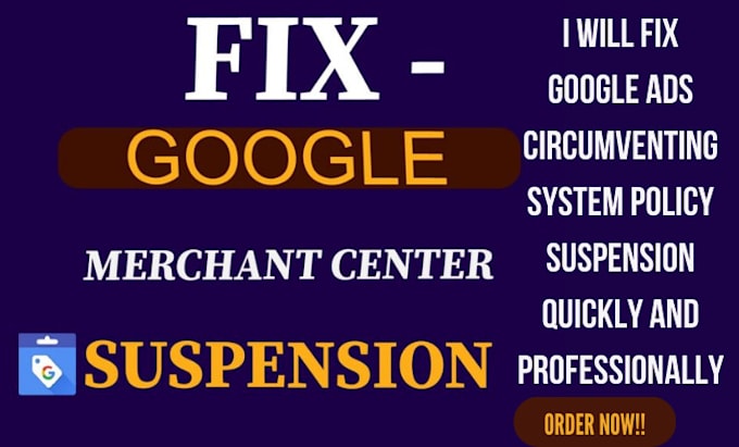 Bestseller - fix google ads circumventing system policy suspension quickly